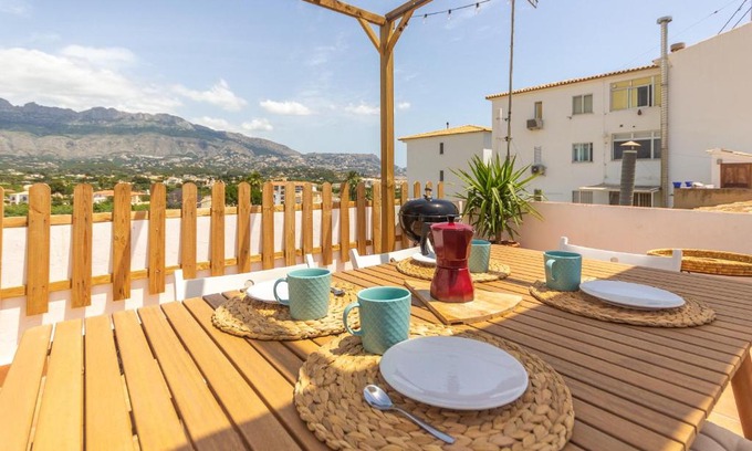 Altea Maison | Wonderful Views Terrace 3BR Cottage - BBQ - AC