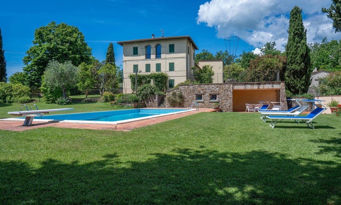 Pistoia Villa | Magnifique maison de vacances pour 8 personnes avec WIFI, piscine privée, TV et animaux admis