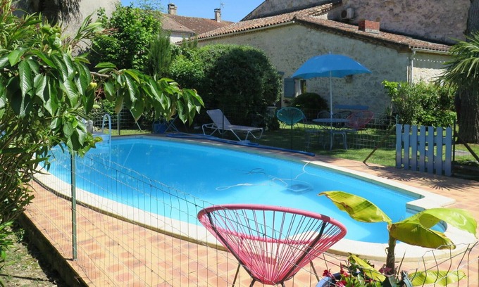 Sauvagnas Maison | Wonderful villa for 2 people with private pool, WIFI, TV and parking