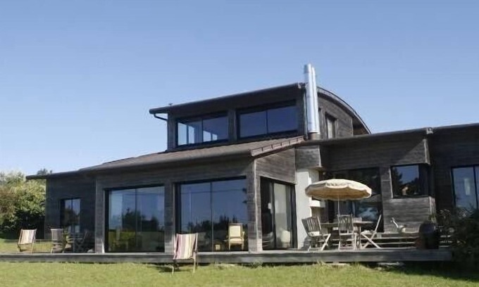 Plougonvelin Maison | Maison d'architecte en bois, plein sud, face mer