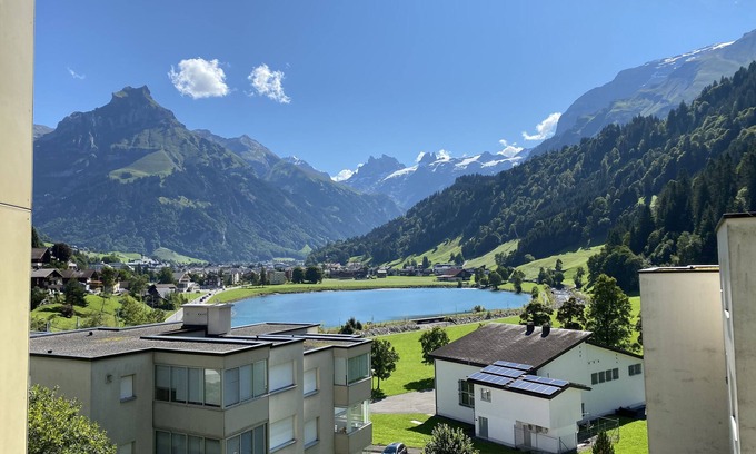 Engelberg Appartement | Wunderstay Alpine 303 New Studio with Lake & Mountain View