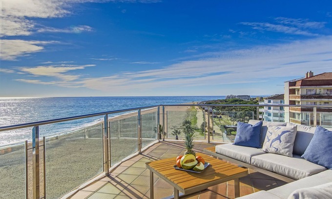 Santa Susanna Appartement | Yourhouseinspain--BEST SEA AND BEACH VIEW in Santa Susanna, A/C, Pool