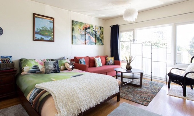 Berkeley Hills Maison | Zen Den Studio dans le N. Berkeley Hills! Bain à remous et vue sur la baie! Animaux acceptés