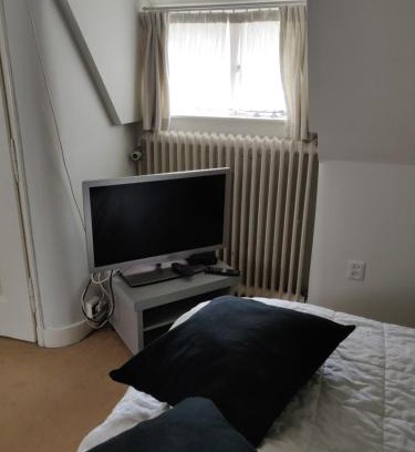 Wassenaar Appartement | Zit slaapkamer op de 2e etage in een rietgedekte villa met gedeelde douche en keuken