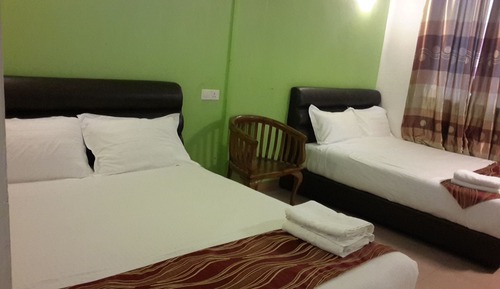 Chambre Double ou avec lits jumeaux, 2 lits une place, en angle