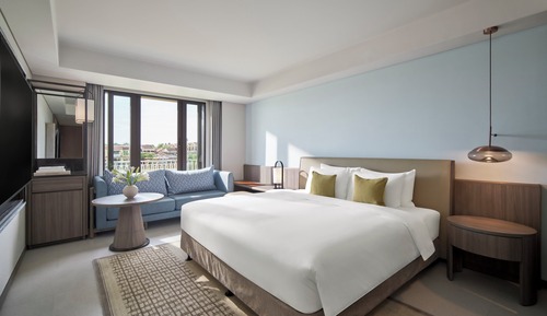 Chambre Deluxe, 1 très grand lit, vue fleuve