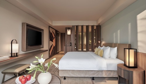 Chambre Deluxe, 1 très grand lit, accessible aux personnes à mobilité réduite