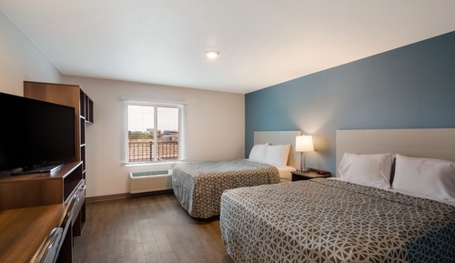 Chambre, 2 grands lits, accessible aux personnes à mobilité réduite, non-fumeurs (Accessible Tub)