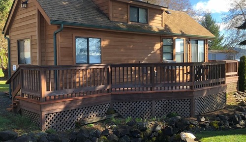 Cabane Confort, 1 grand lit et 1 canapé-lit, non-fumeurs, vue canal