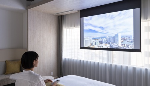 Chambre Deluxe, 1 grand lit, non-fumeurs (with projector)