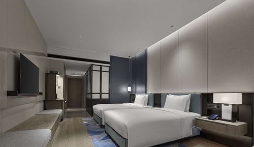 Chambre Deluxe, 2 lits une place, vue mer