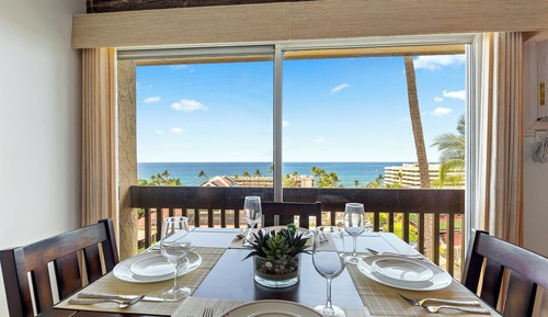Suite Studio, 1 très grand lit et 1 canapé-lit, cuisine, vue océan (Kona Mansions #A303)