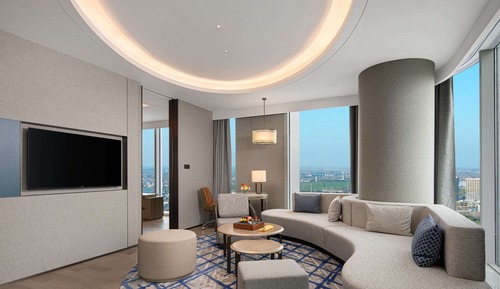 Suite Exécutive, 1 très grand lit, accès au salon club (High Floor)
