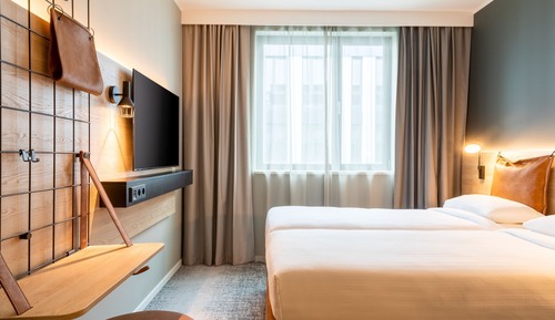 Chambre, 2 lits une place