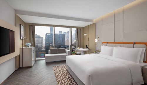 Chambre Premium, 2 lits une place, vue fleuve