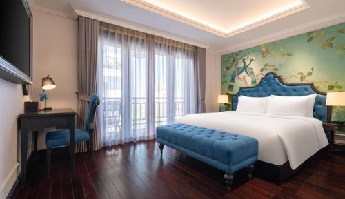 Chambre Double Premium, balcon, vue piscine