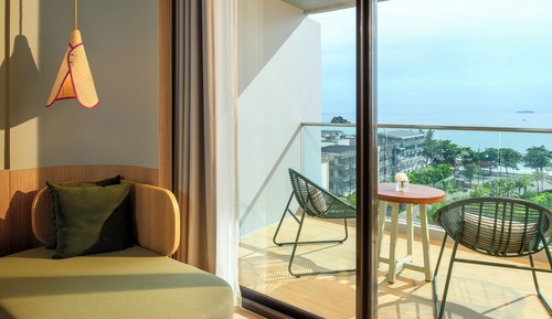 Chambre Double Exécutive, 1 lit double, balcon, vue océan (Garden Wing)