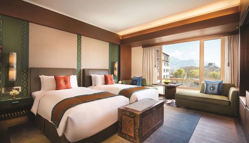 Chambre, 2 lits une place, vue ville (Horizon Potala View)