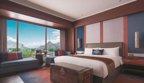 Chambre, 1 très grand lit, vue ville (Horizon Potala View)
