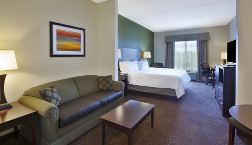 Suite, 1 très grand lit et 1 canapé-lit (Communications Accessible)