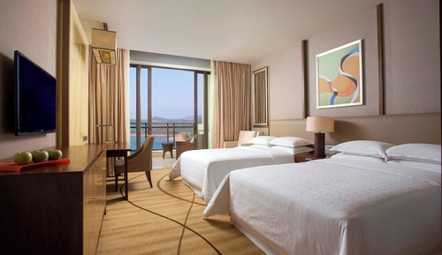 Chambre Deluxe, 2 lits une place, fumeurs, vue lac (Balcony)