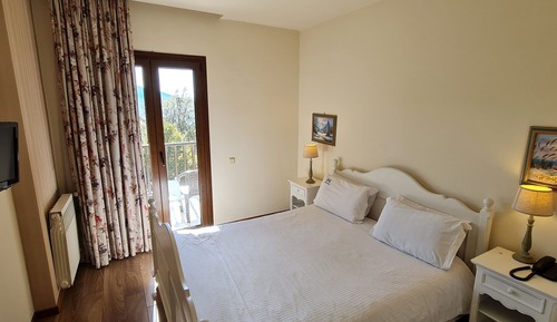 Chambre Double ou avec lits jumeaux, balcon, vue montagne