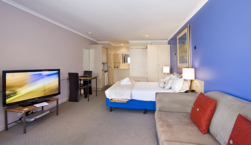 Chambre Standard, 1 grand lit, vue partielle sur l'océan
