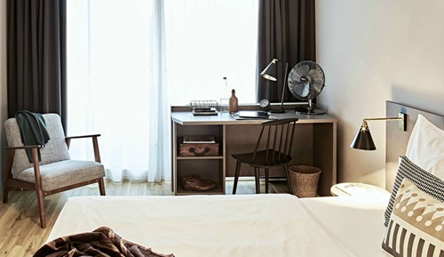 Chambre Simple, 1 grand lit, non-fumeurs (Bold)