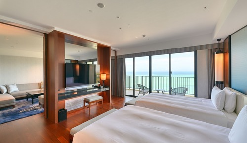 Chambre Royale avec lits jumeaux, non-fumeurs (Suite,Club Lounge&VIP Pool Bar Access)