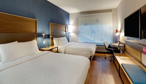 Chambre, 2 grands lits