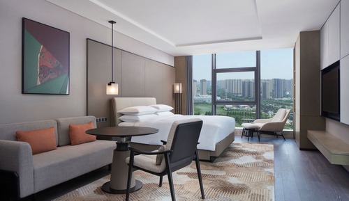 Chambre Deluxe, 1 très grand lit, vue jardin