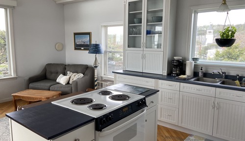 Suite Panoramique, 1 très grand lit et 1 canapé-lit, cuisine, vue océan