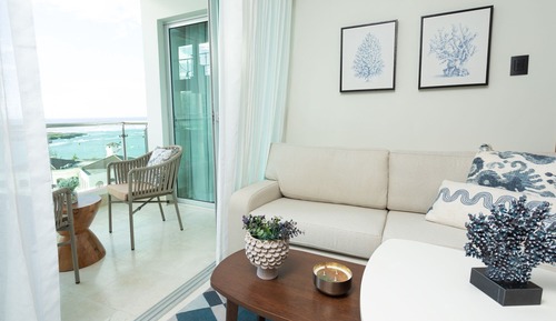 Appart'hôtel Luxe, 1 très grand lit et 1 canapé-lit, balcon, vue océan