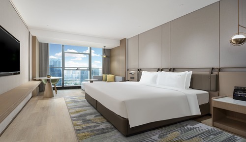 Chambre Premium, 1 très grand lit, vue ville