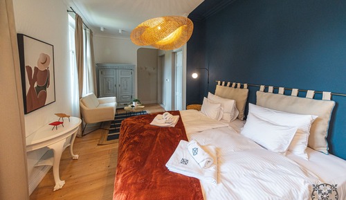Chambre Design Double ou avec lits jumeaux, non-fumeurs, vue jardin