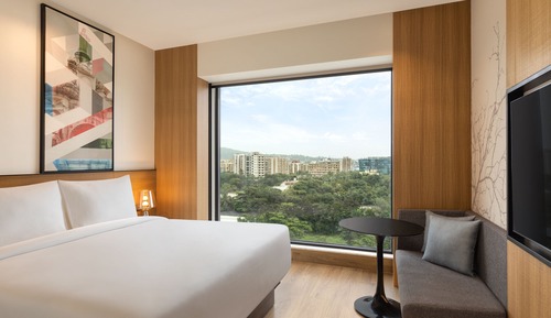 Chambre Standard, 1 grand lit, vue ville