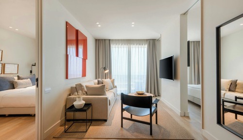 Suite, 2 chambres, balcon, vue mer
