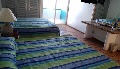 Chambre Quadruple Classique, balcon, vue océan