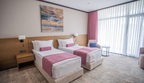 Chambre Supérieure avec lits jumeaux, vue montagne