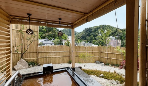 Chambre avec lits jumeaux, 2 lits doubles, vue montagne (101, Hatsuzora Open-air Bath)