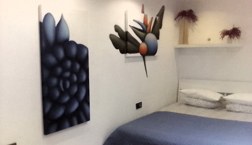 Chambre Double Supérieure, 1 chambre, vue cour intérieure, côté montagne