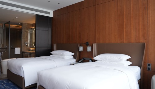 Chambre Double Club, 2 lits doubles, vue jardin