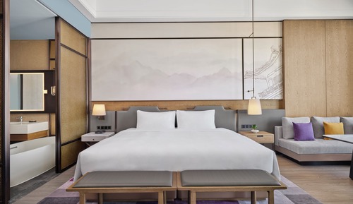 Chambre « Premier », 1 très grand lit, non-fumeurs, vue ville