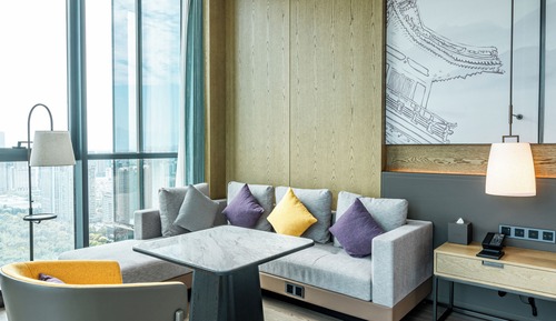 Chambre « Premier », 1 très grand lit, vue ville