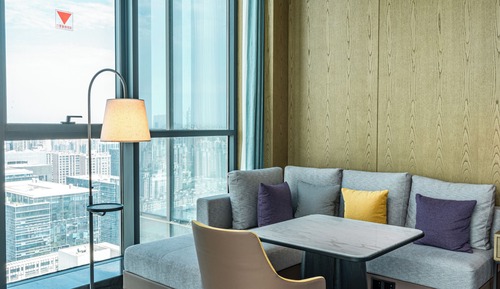 Chambre Deluxe, 1 très grand lit, non-fumeurs, vue ville