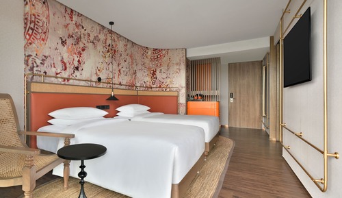 Chambre, 2 lits une place, non-fumeurs (View)