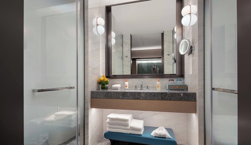 Chambre Standard, 2 lits une place, accès au salon club