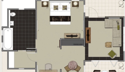 Chalet Luxe, 1 chambre, baignoire, vue montagne