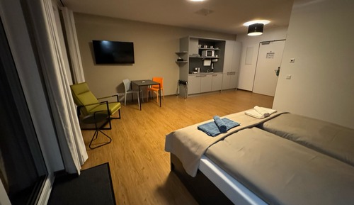 Studio Deluxe, 2 lits une place, en mezzanine