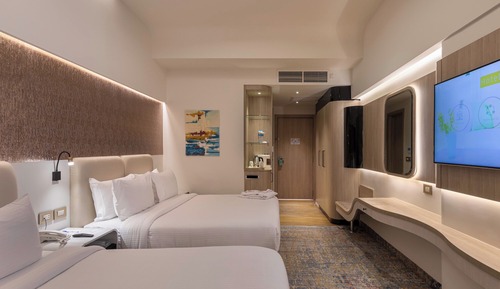 Chambre Standard, balcon, vue jardin